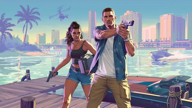 Couverture de jeu de crime néon à la marina