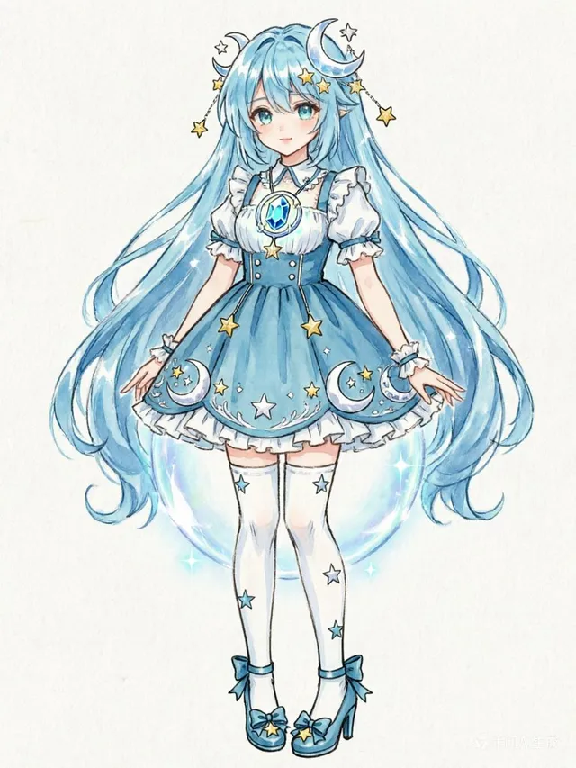 Desain Gadis Anime Langit Biru