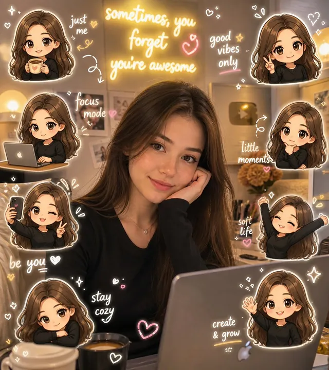 Chibi Avatar Scrapbook Photo