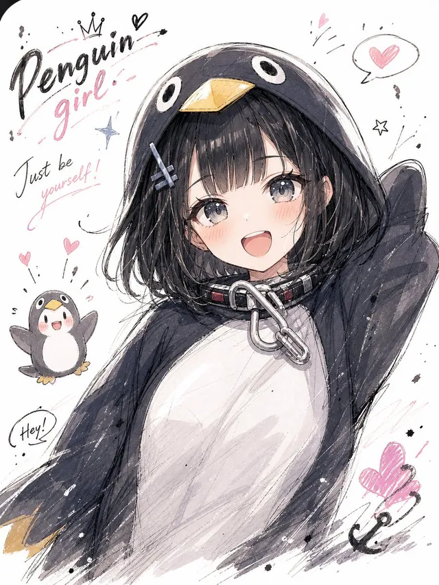 漫画素描涂鸦人像