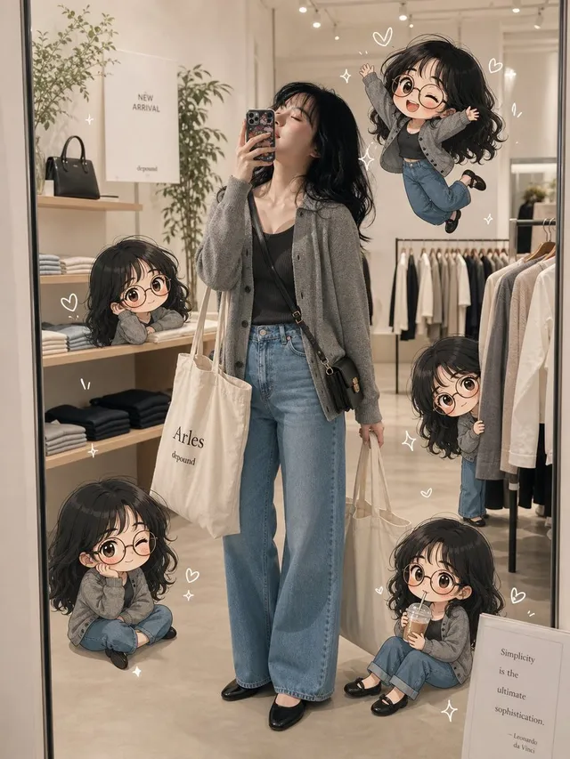 Chibi Boutique Mirror Selfie