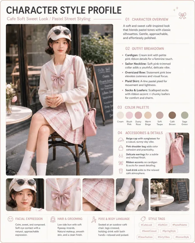 Carte de Profil Style Café Pastel