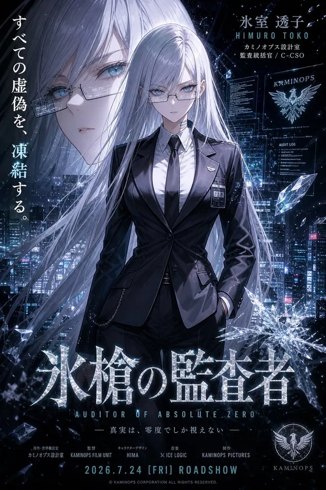 Ice Auditor Cyberpunk Movie Poster