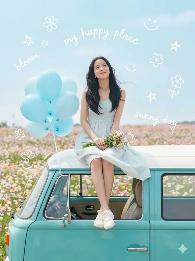 Dreamy Van Rooftop Flower Field