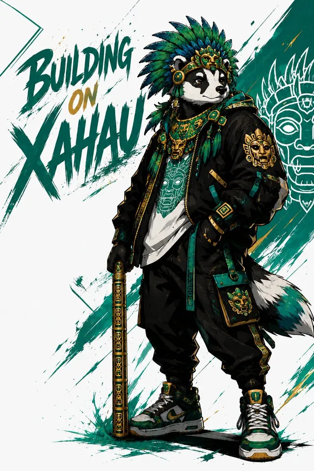 Aztec Streetwear Panda Poster