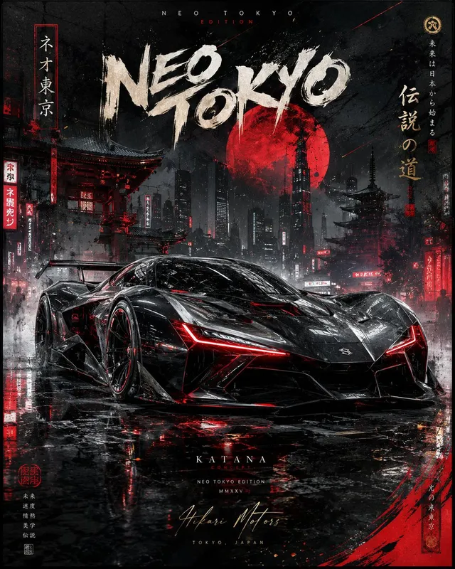 Cinematic Luxury Automotive Editorial Poster