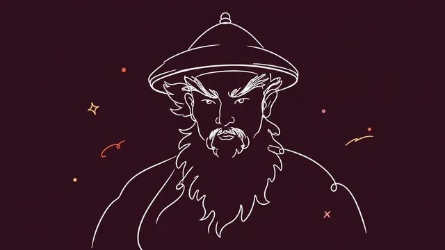 Minimalist Single Line Social Media Avatar