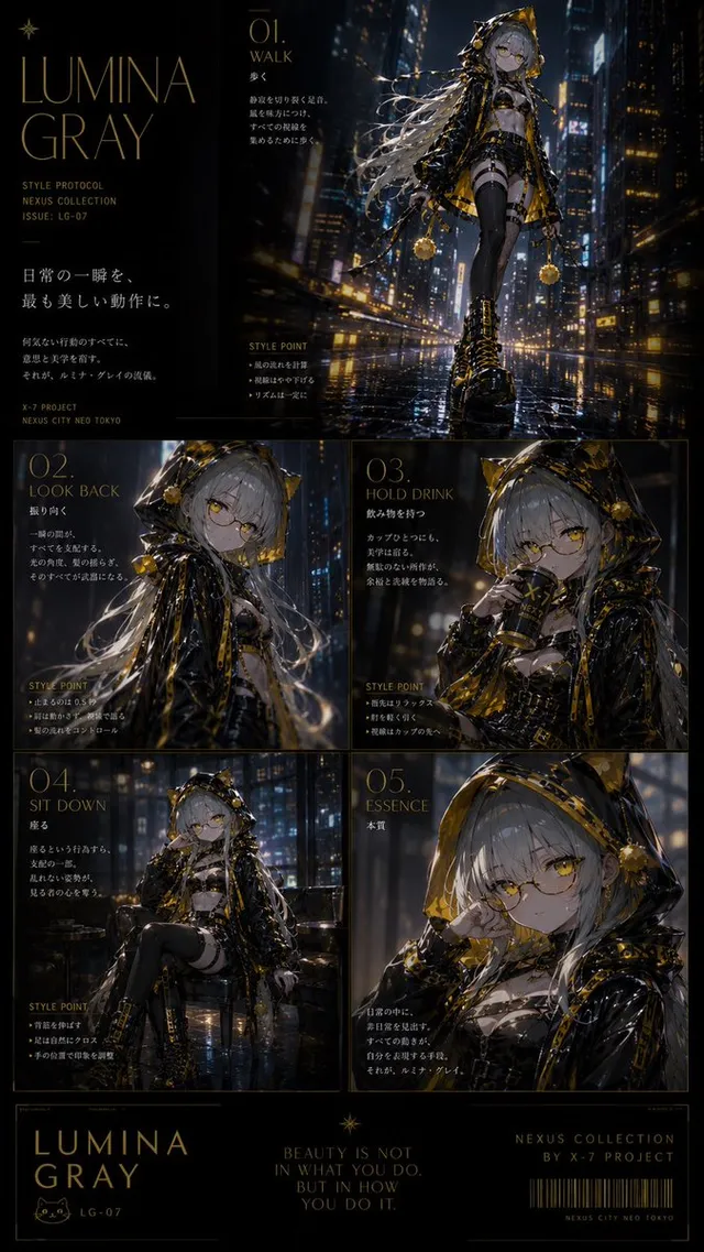 Editorial Mode Cyberpunk Lumina Gray