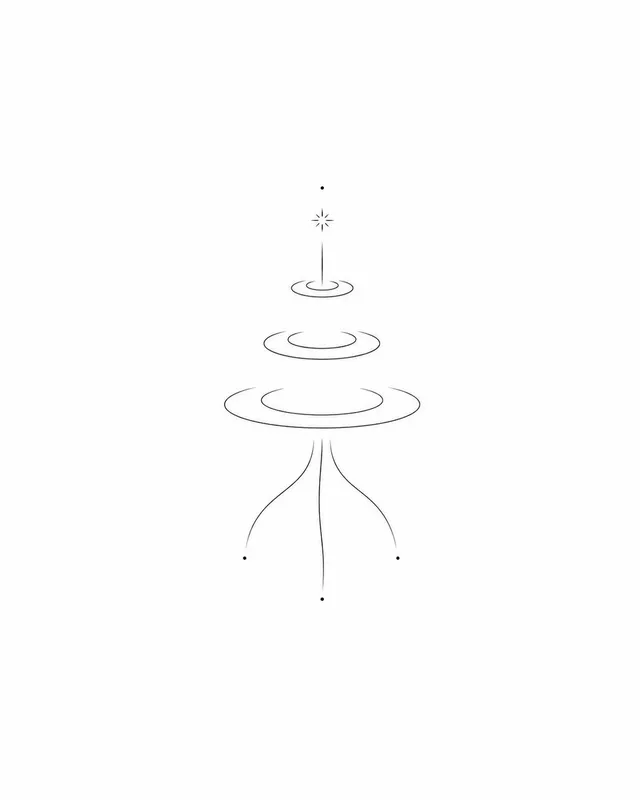 Minimalist Symbolic Tattoo Design