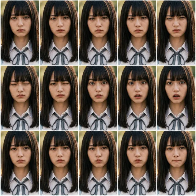 Photoreal FACS Expression Grid