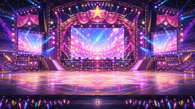 Neon VTuber Arena Bühne