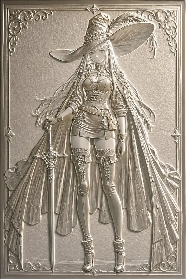 Embossed Luxury Card Relief Prompt