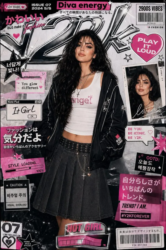 Y2K Stil K-Fashion Poster