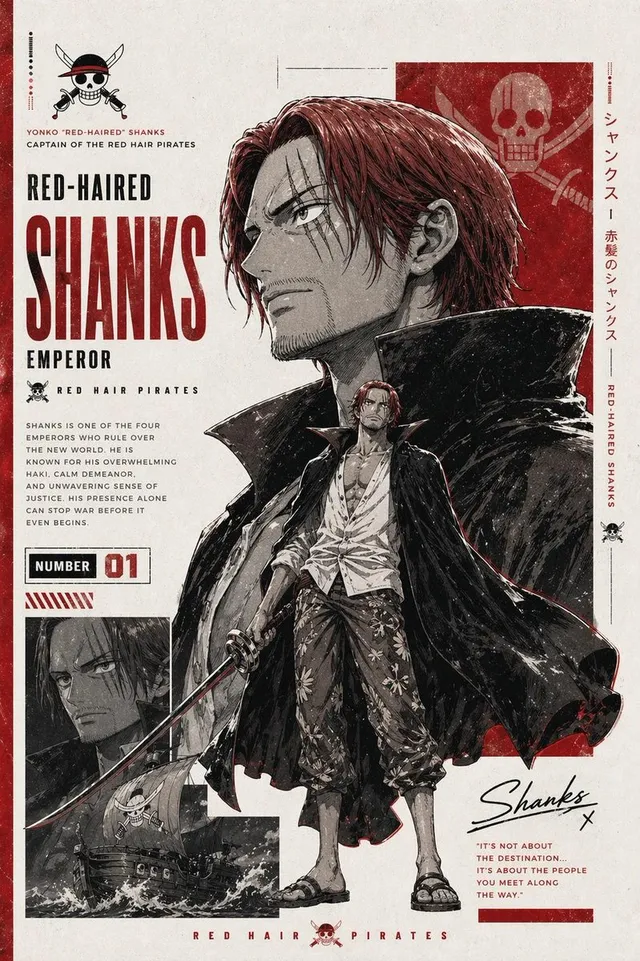 Epic Anime Pirate Poster Design