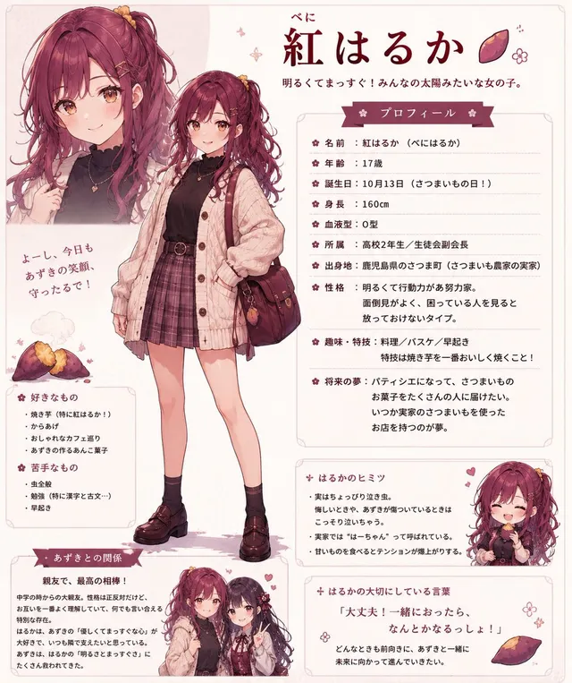 Scheda Personaggio Anime Beni Haruka