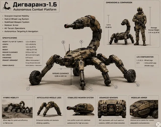 Scheda Tecnica Robot da Combattimento Scorpione