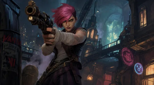 Punk Gunslinger in Steampunk Undercity
