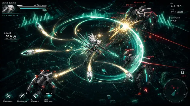 Cyber Angel Mecha Battle HUD