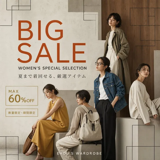 Women's Big Sale Fashion Poster