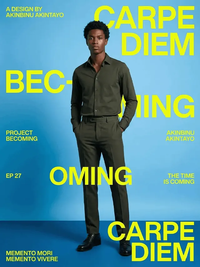 Carpe Diem Fashion Typography Poster