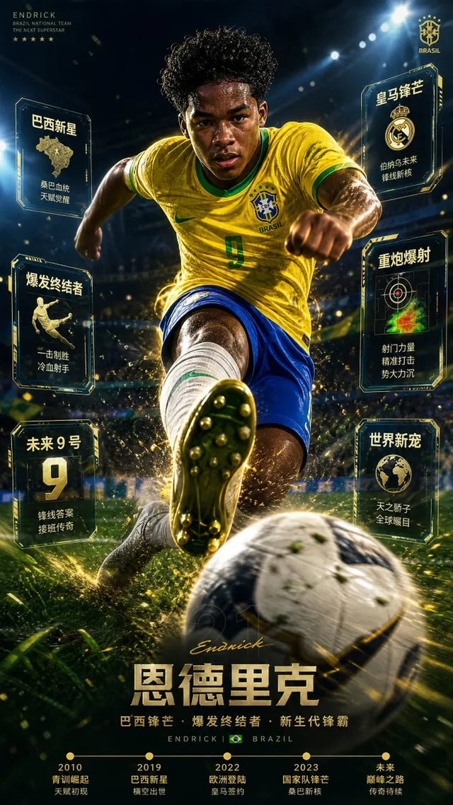 Football Superstar Breakout Profile Poster
