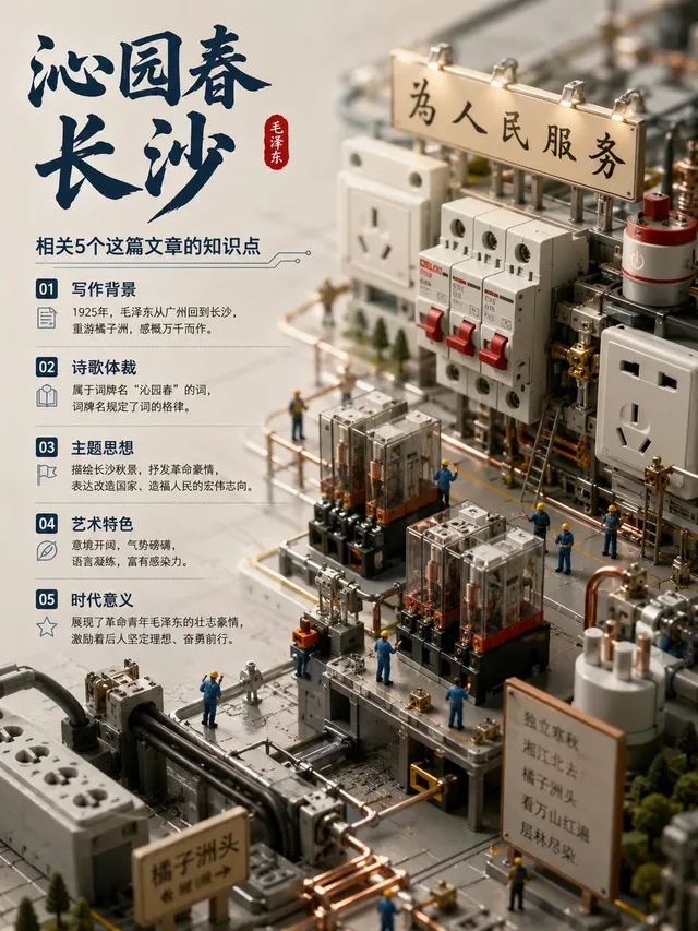 Chinese Poem Electrical Diorama Poster