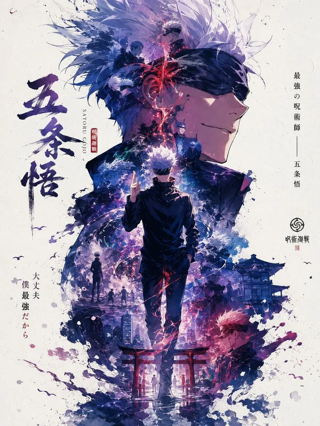 Poster Propaganda Anime Satoru Gojo