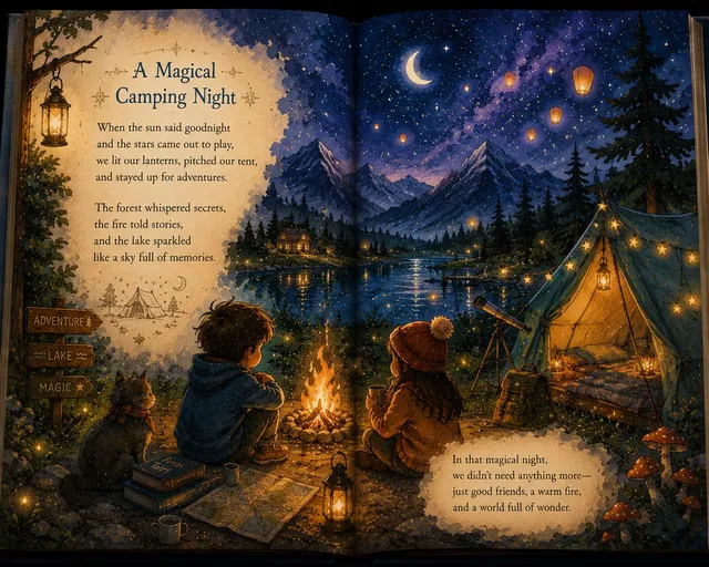 Magical Children's Storybook Illustration