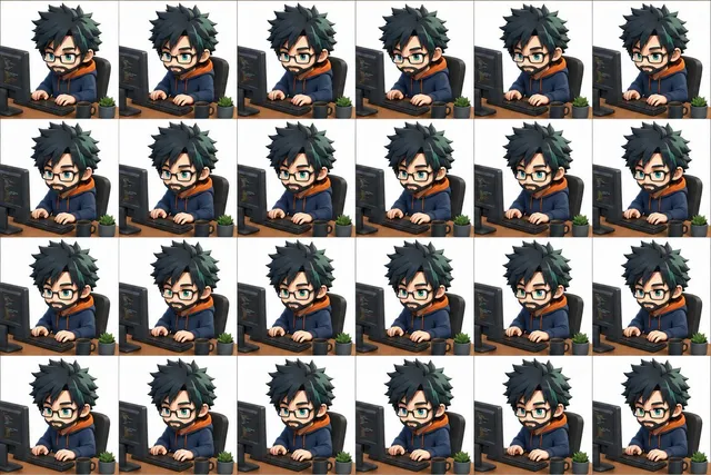 3D Chibi Sprite Sheet Generator