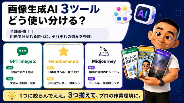Japanischer KI-Tool-Vergleichs-Thumbnail