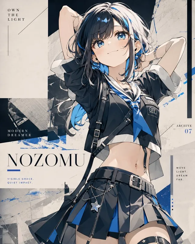 Anime Fashion Poster Nozomu