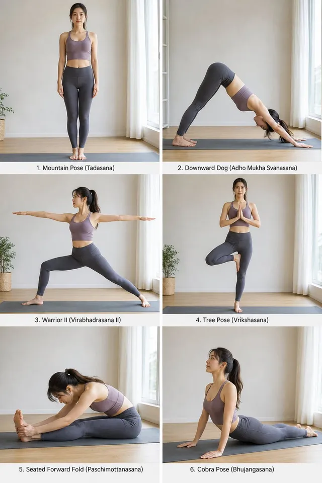 Griglia Istruzionale Posa Yoga