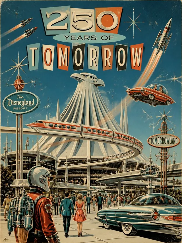 Tomorrowland Retro Streetwear Illustration