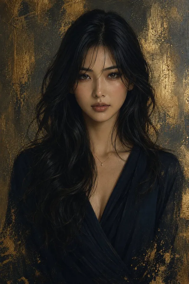 金箔藝術人像