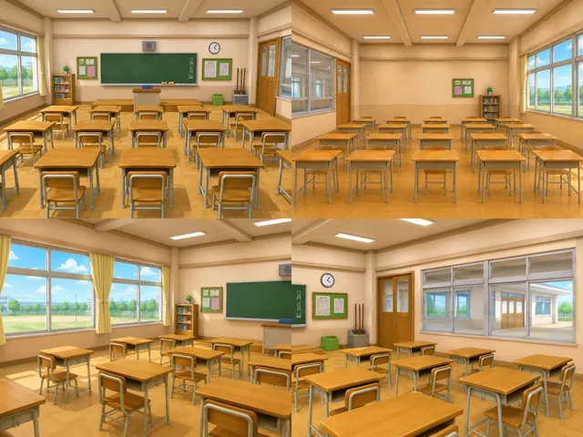 Classroom Interior Four-Way View