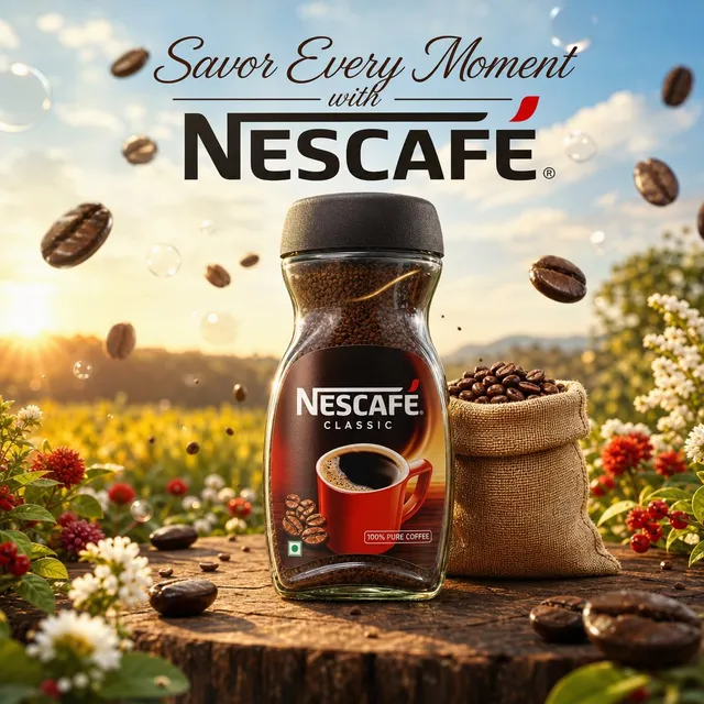 Cinematic Nescafé Product Advertisement