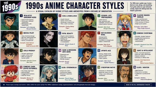 Anime Style Infographic Catalog