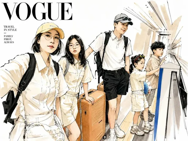 Иллюстрация для путешествий в стиле Vogue, акварель