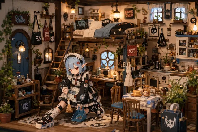 Miniature Diorama Character Living Space
