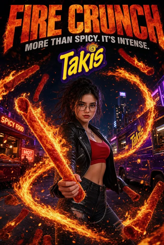 Poster d'Azione Takis Infuocati