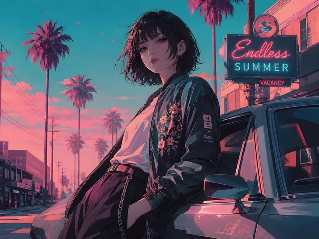 Strada Retrò Anime Endless Summer