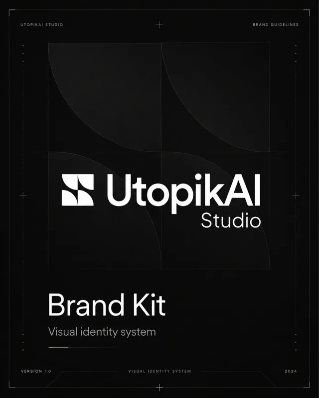 Monochrome AI Studio Brand Kit Cover
