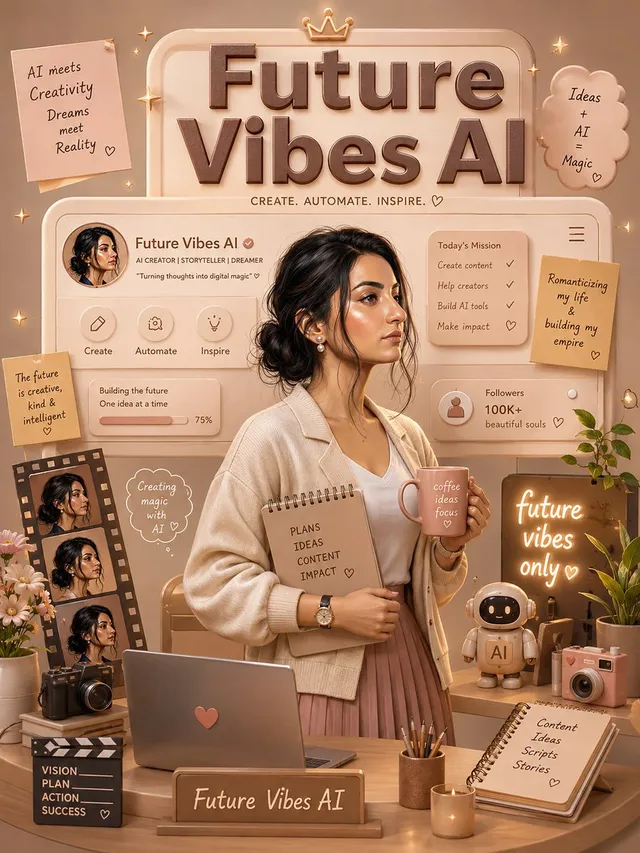 3D Luxury Creator Workspace Poster