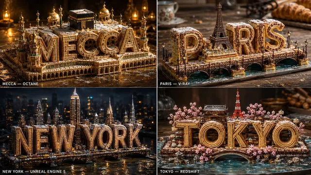 Pastry City Architectural Showpiece