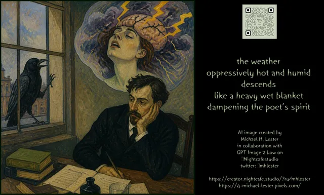Oppressive Weather Poet Poster