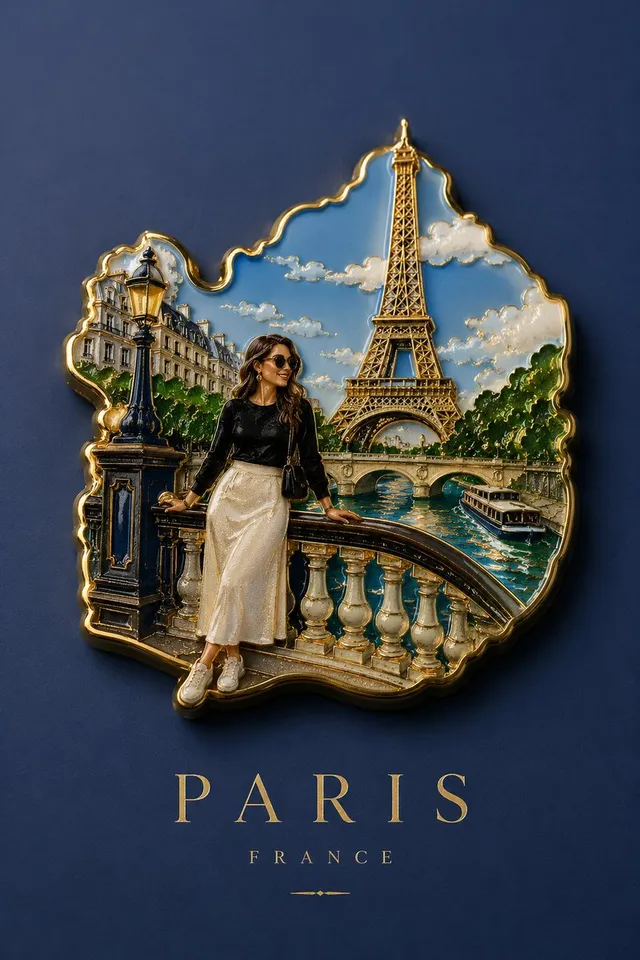 Handmade Enamel Souvenir Magnet