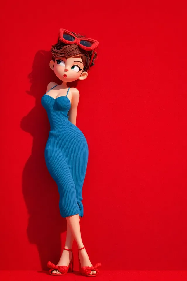 Papan Seni Kartun 3D Bergaya