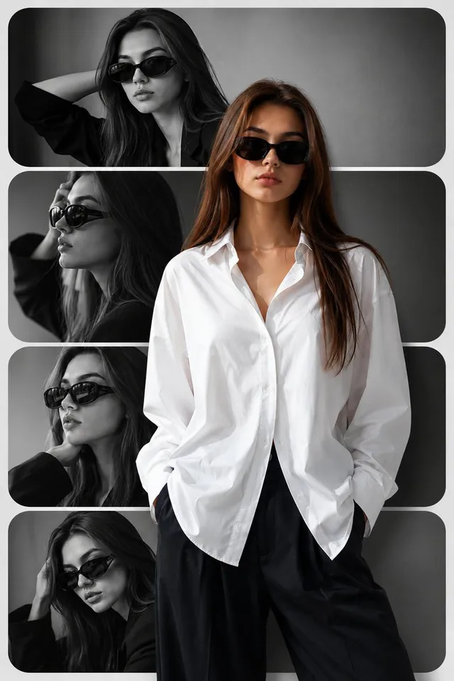 Editorial Fashion Collage Poster