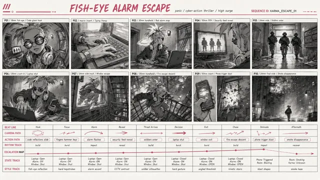 Cinematic Storyboard Project Card