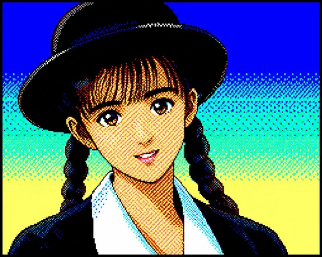 Retro PC-88 8-Bit Anime Portrait